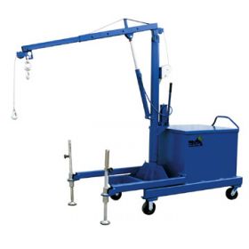 Portable crane hoist features service capacities of up to 4,000 lbs.